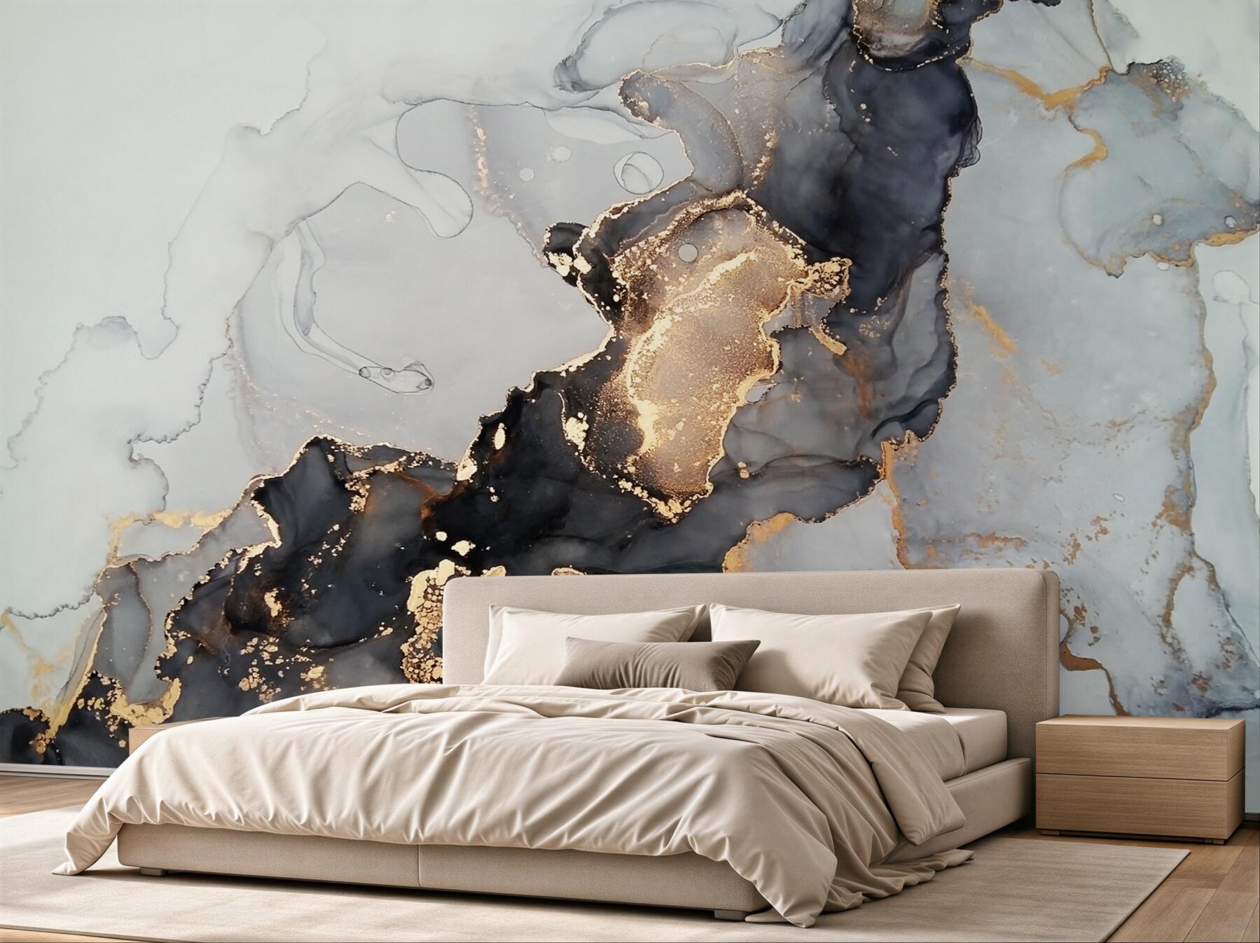 Papier peint beau fond luxueux gris et noir