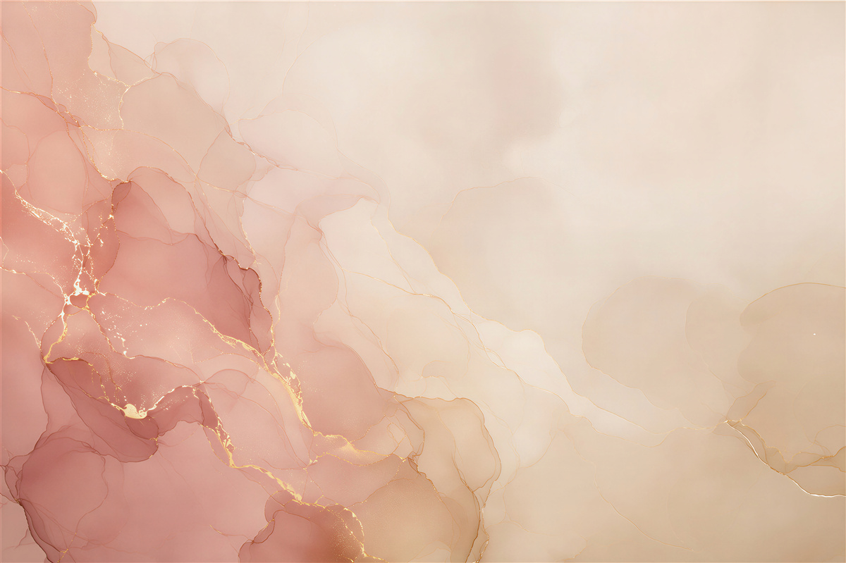 Papier peint ambiance pêche-rose