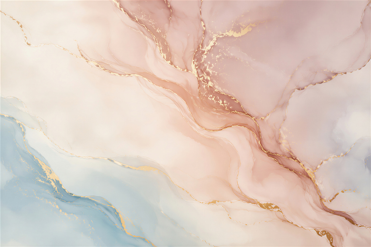 Papier peint fluide roses en vrac