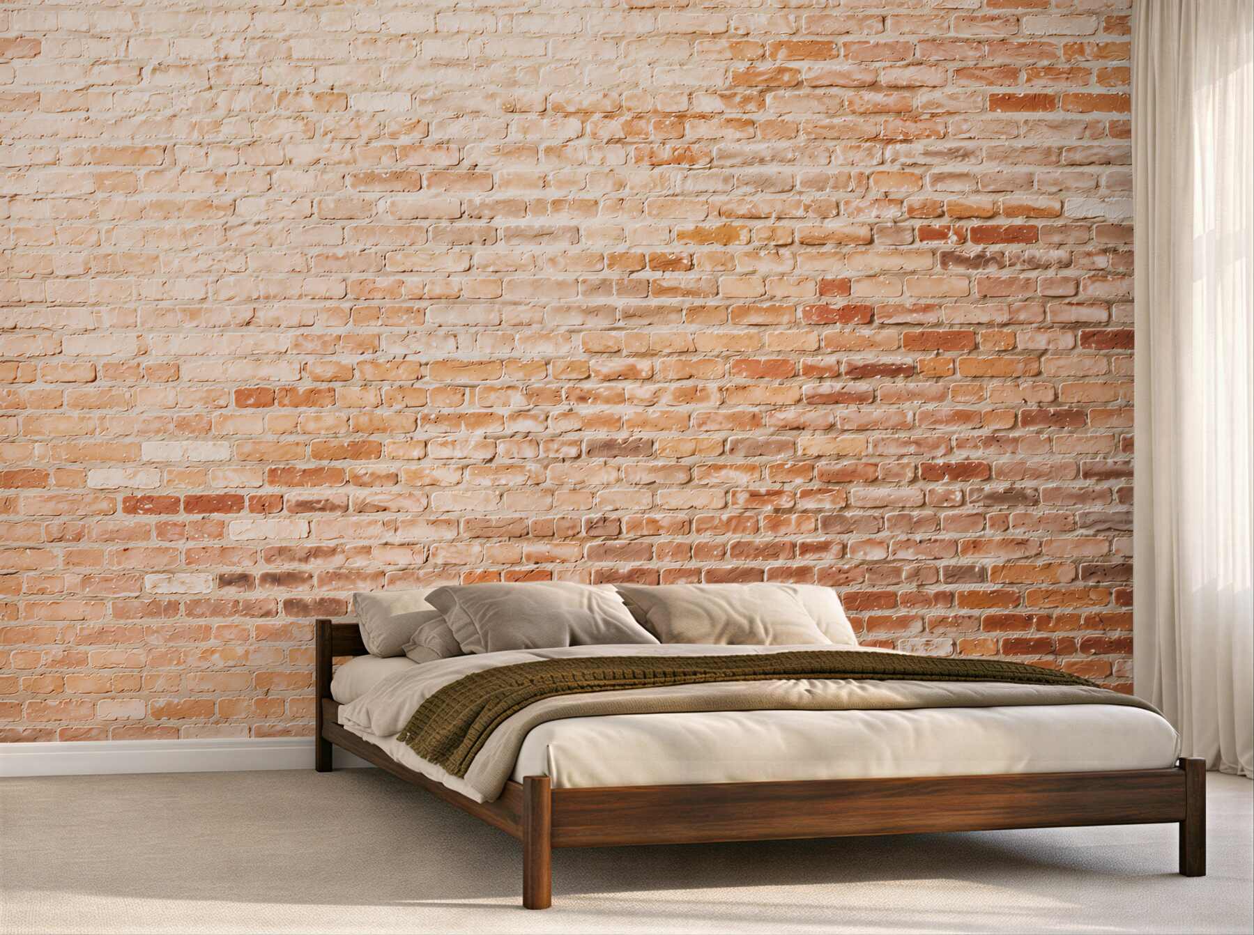 Papier peint vieux mur en briques rouges