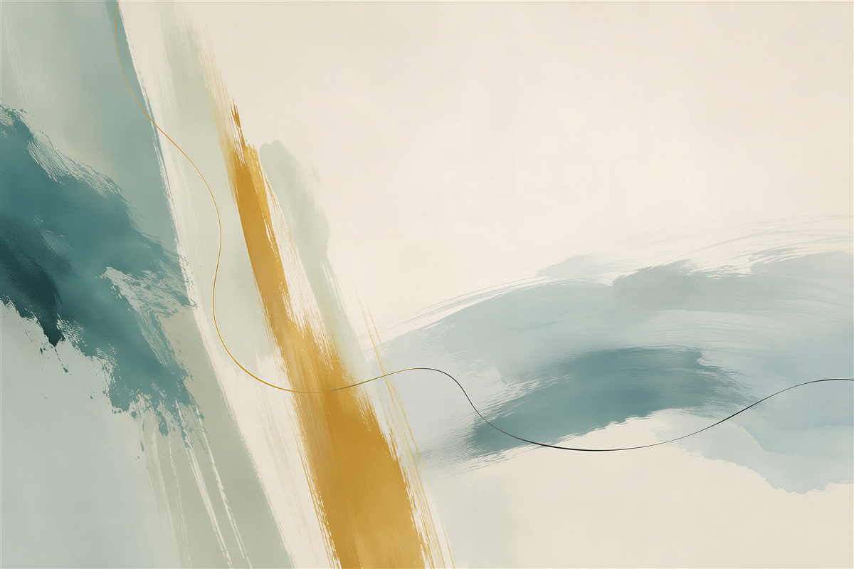 Papier peint abstraction moderne sur fond bleu