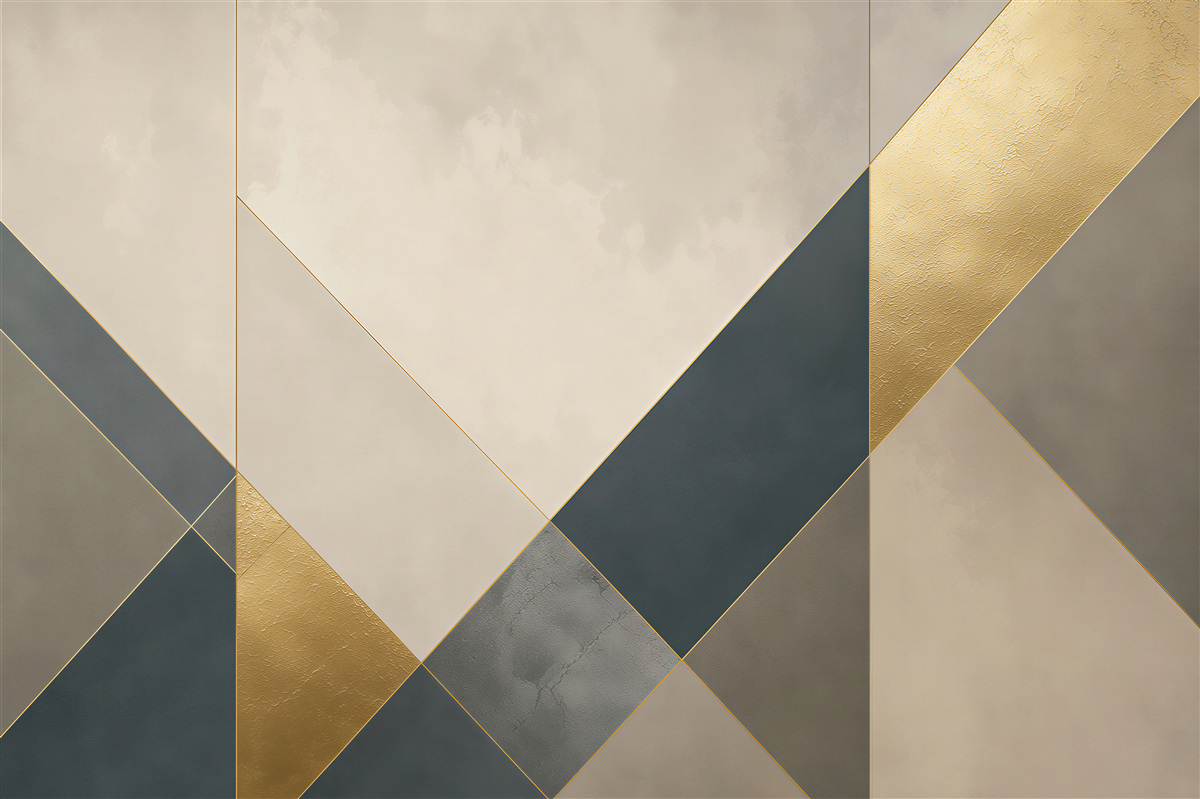 Papier peint formes de mosaïque dans des couleurs sombres