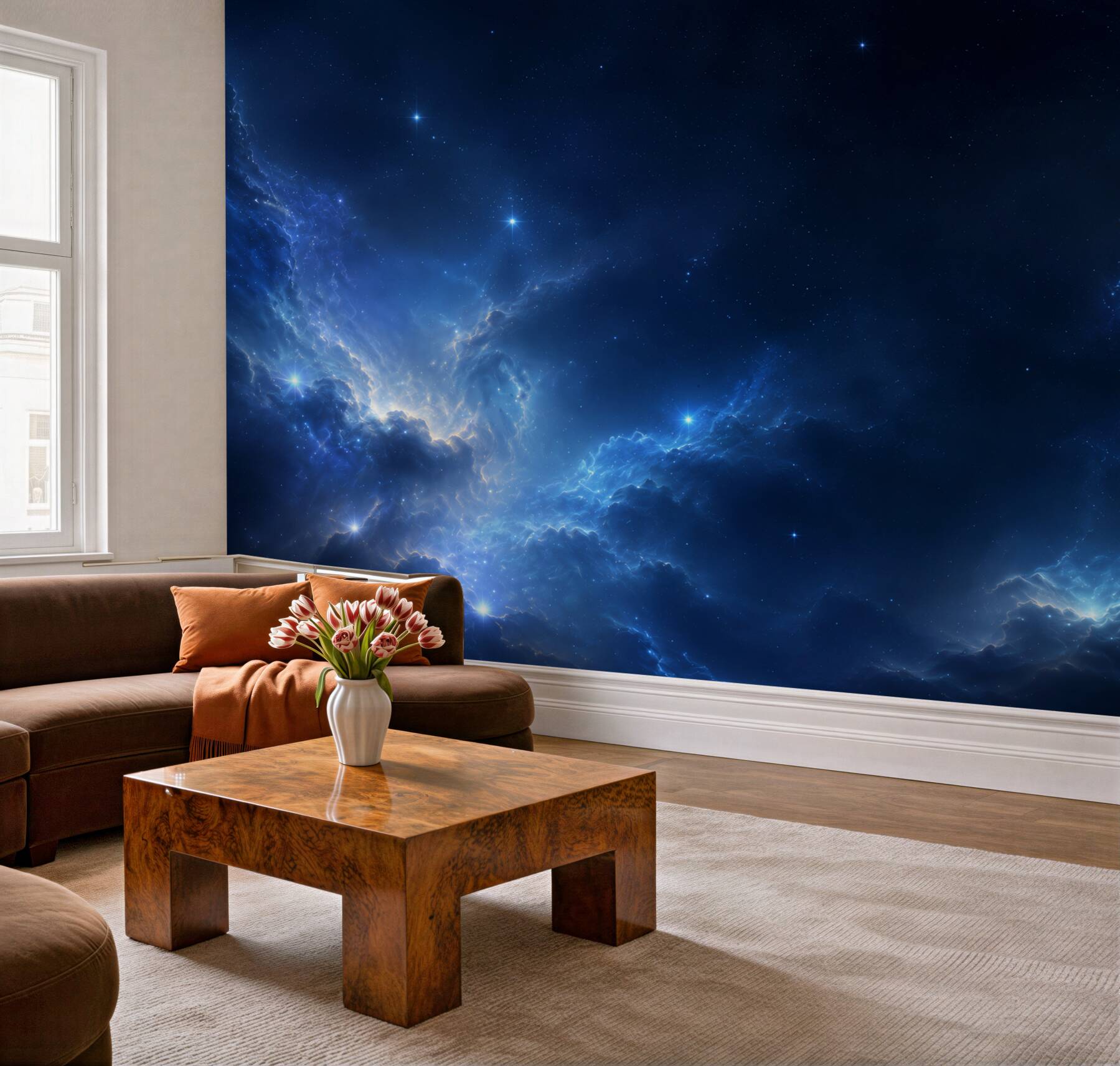 Papier peint galaxies brillantes dans l'espace
