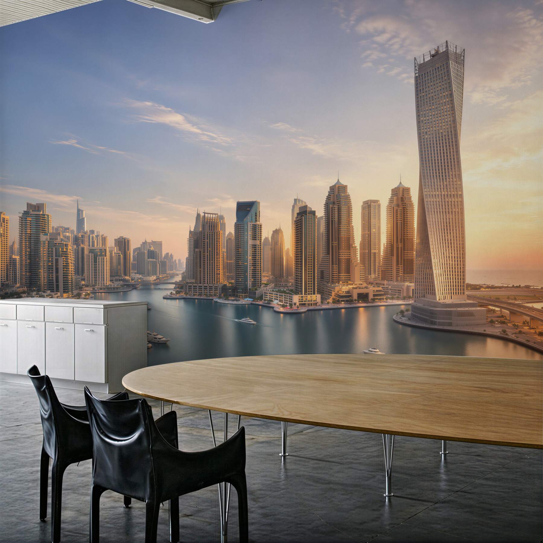Papier peint paysage urbain de Dubaï
