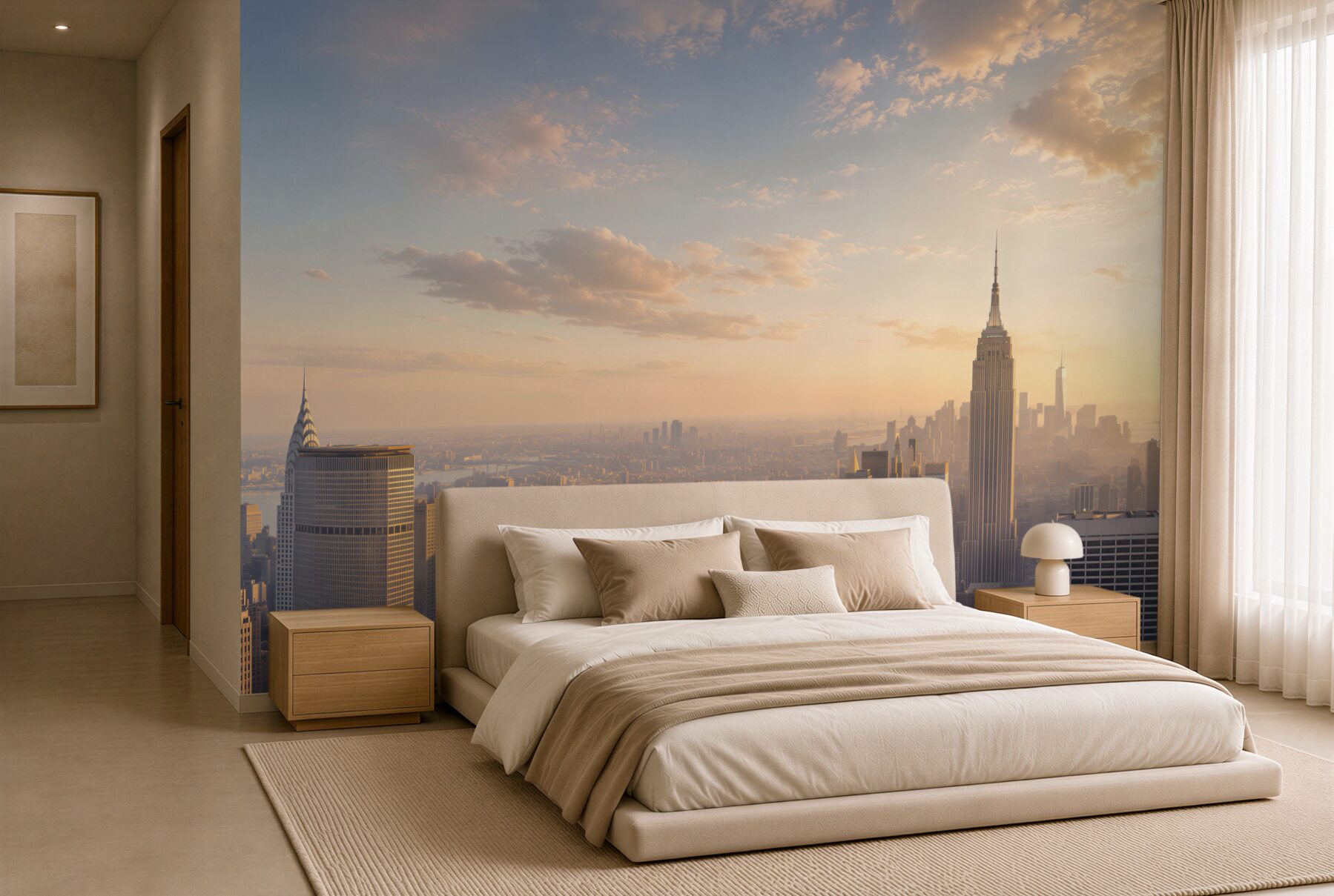 Papier peint New York au coucher du soleil