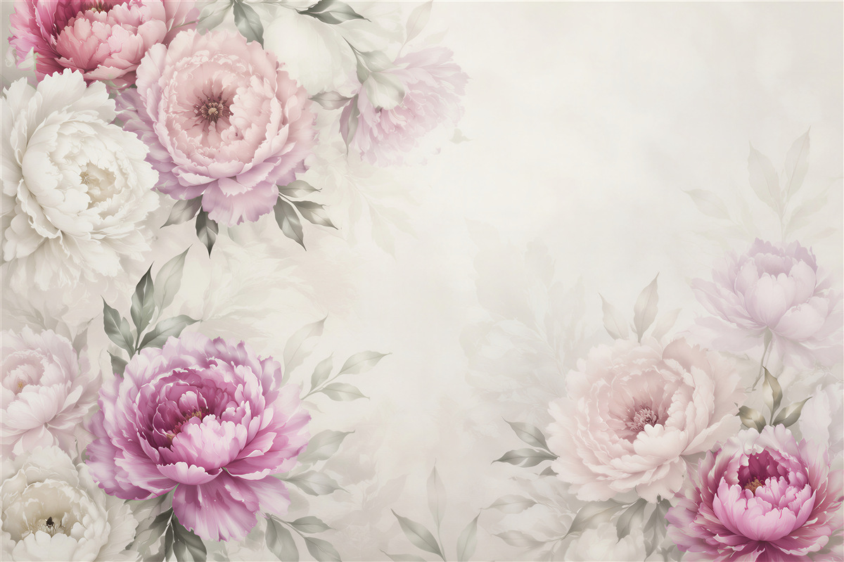 Papier peint magnifiques bourgeons de fleurs