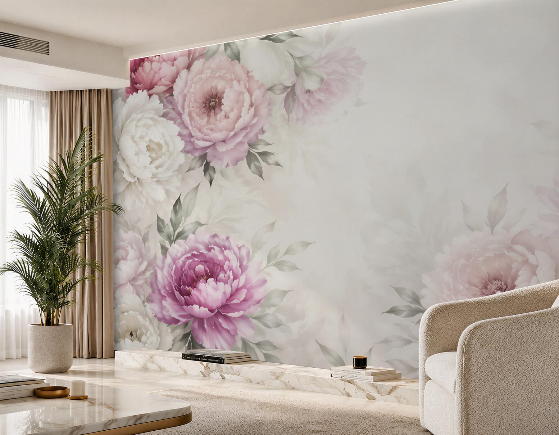 Papier peint magnifiques bourgeons de fleurs