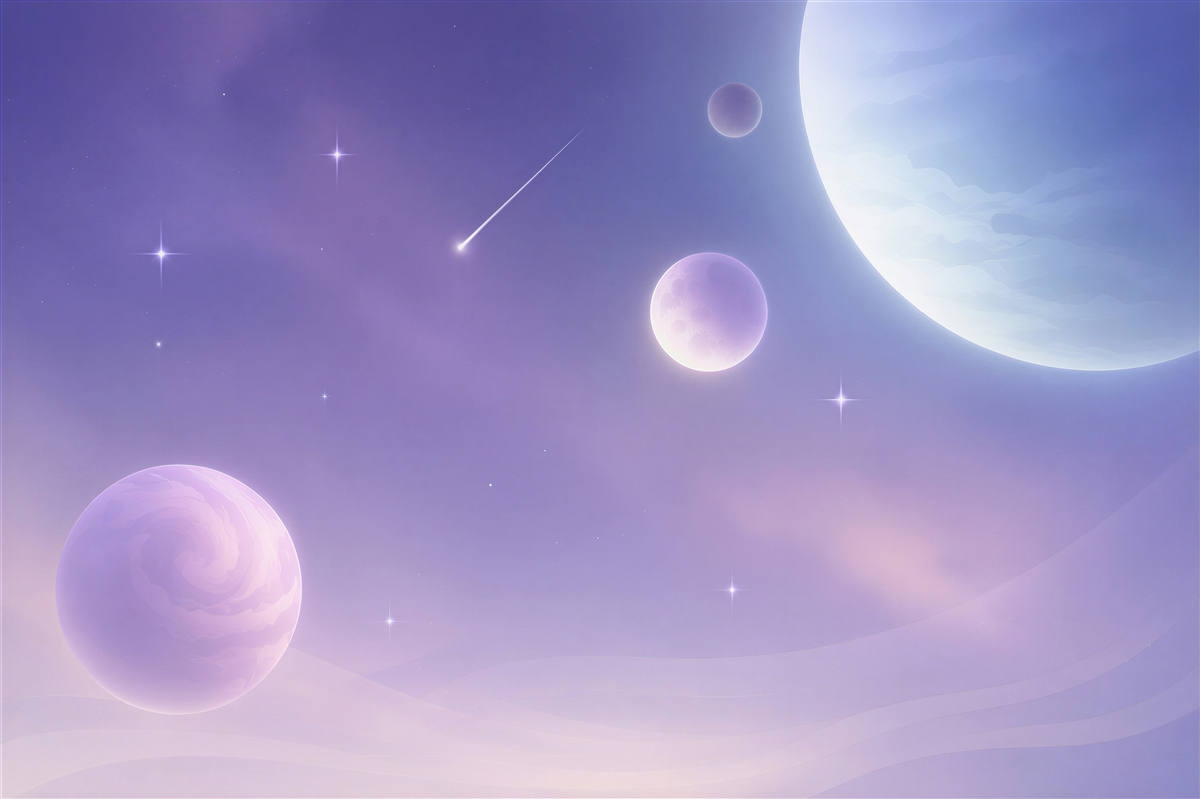 Papier peint planètes et étoiles dans l'espace