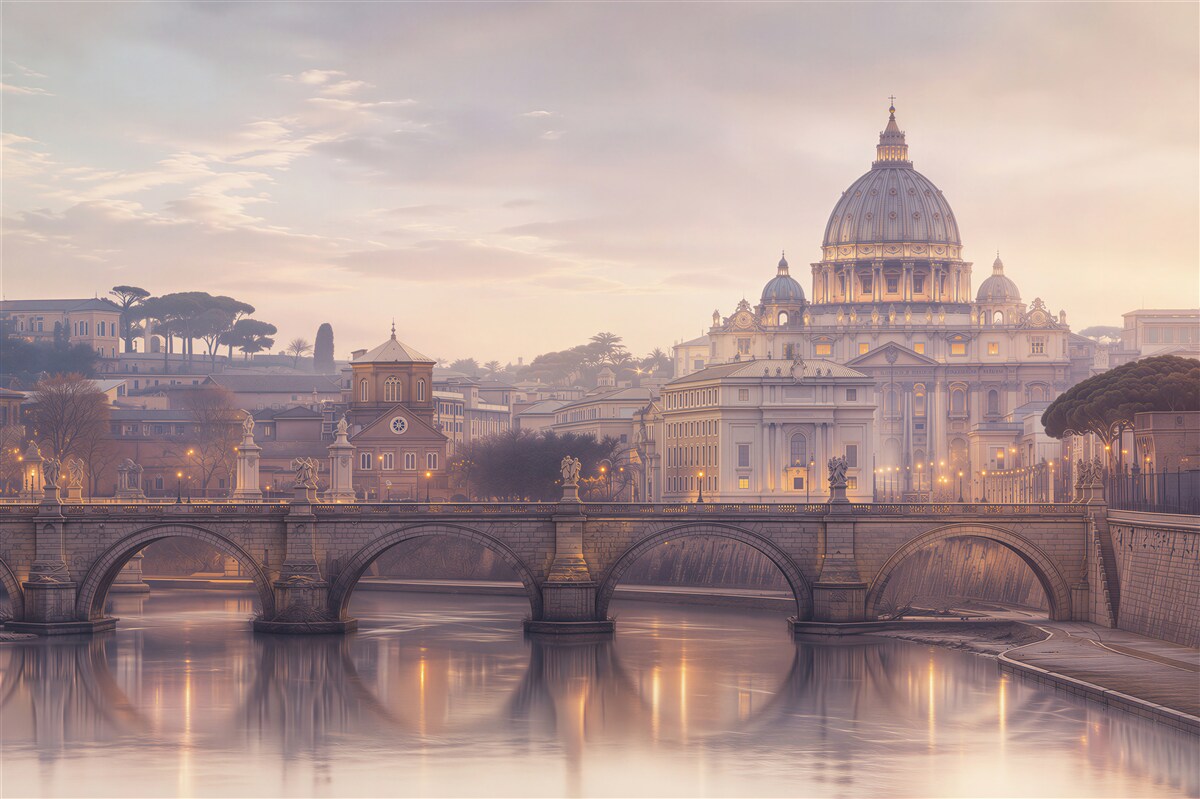 Papier peint Rome au crépuscule