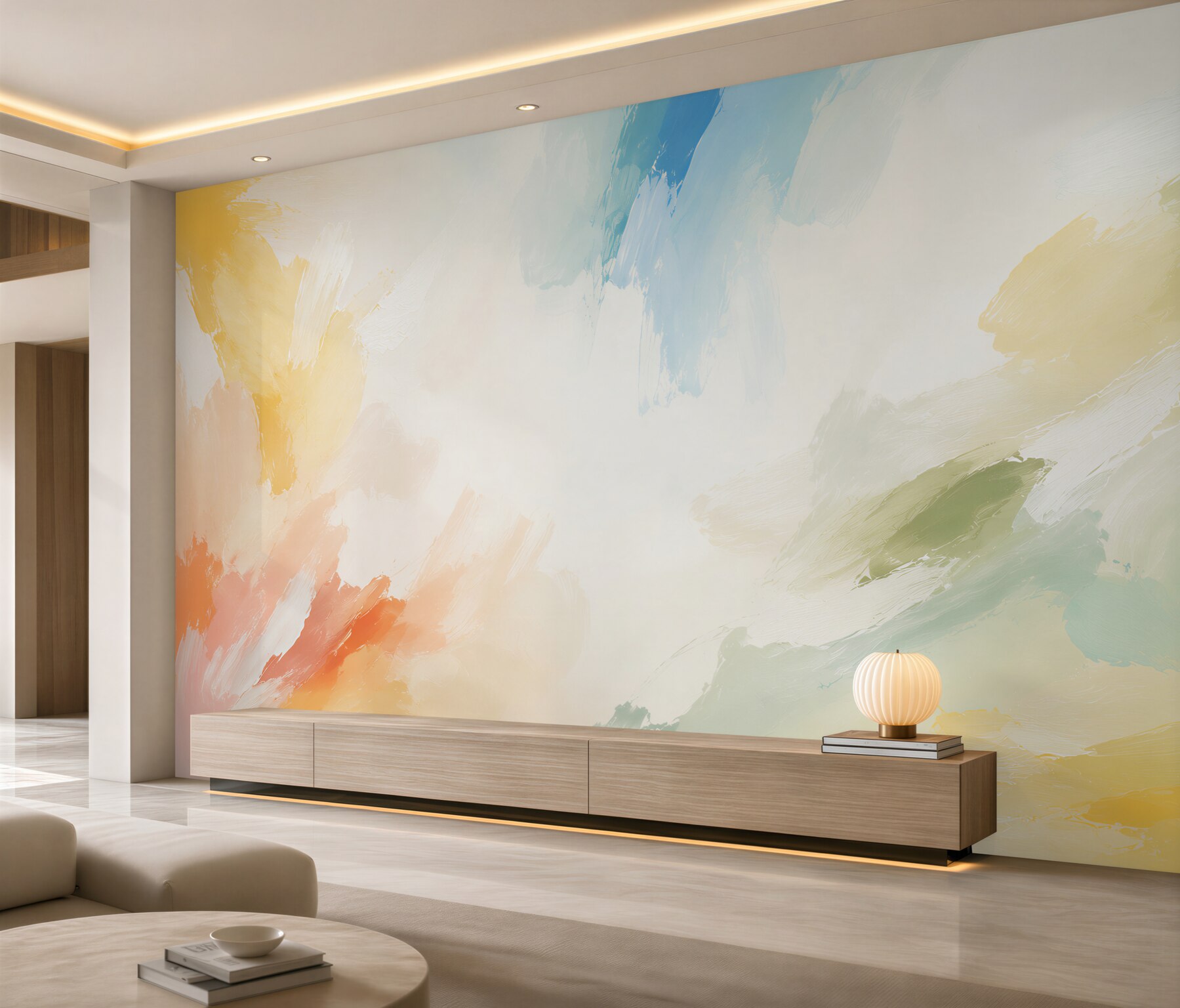 Papier peint extraction d'huile automnale