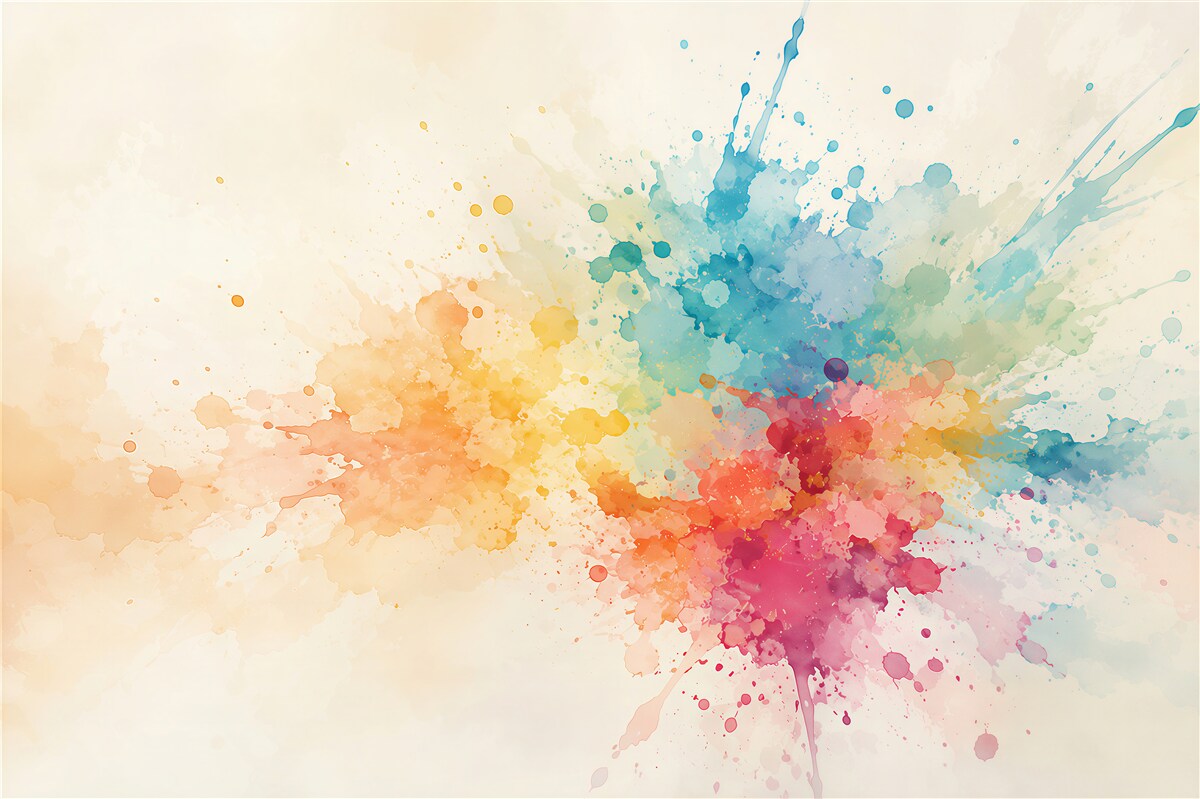 Papier peint taches de couleurs vives