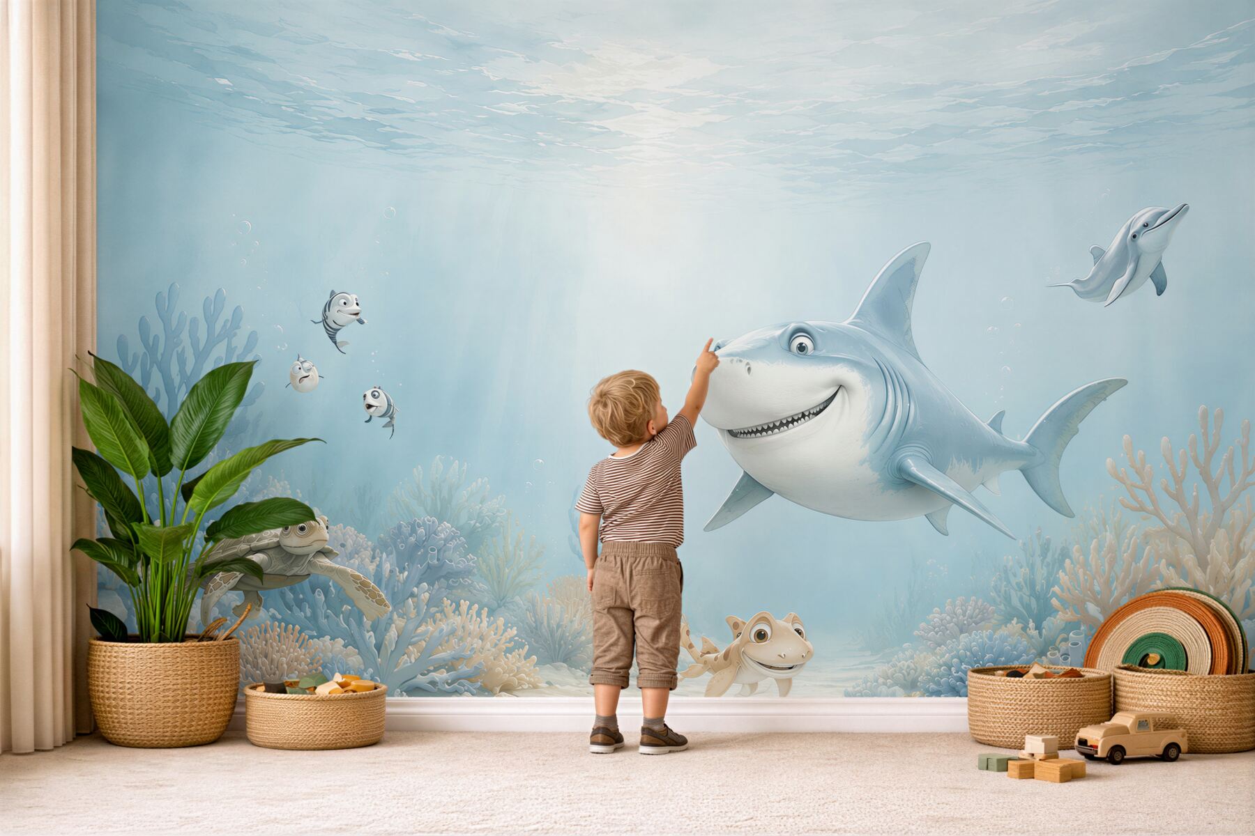 Papier peint charmants habitants sous-marins