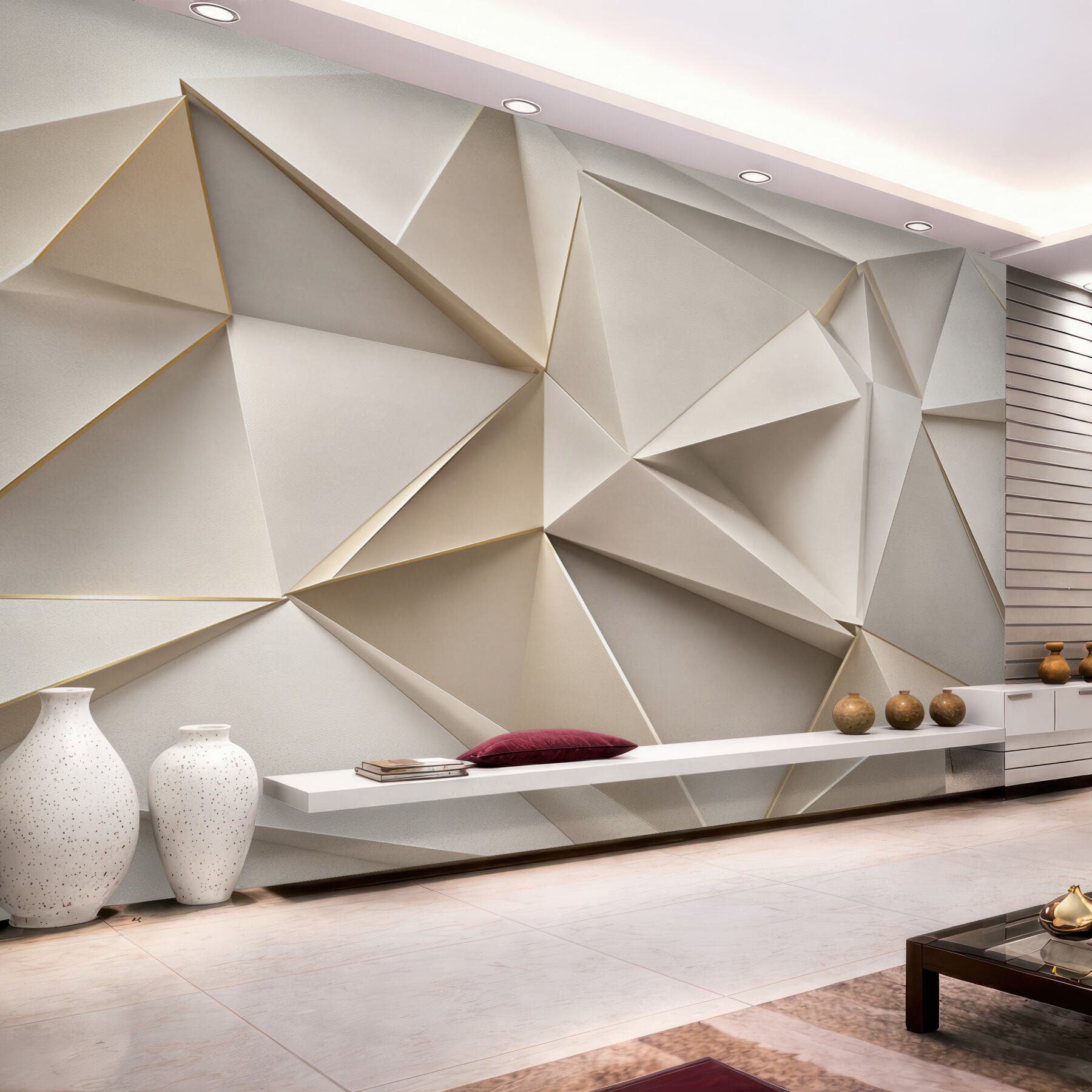 Papier peint structure de diamant