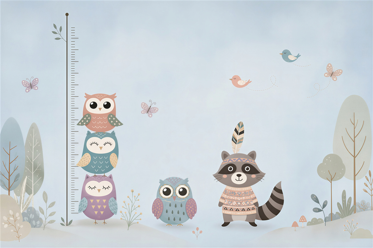 Papier peint Animaux mesurant leur taille