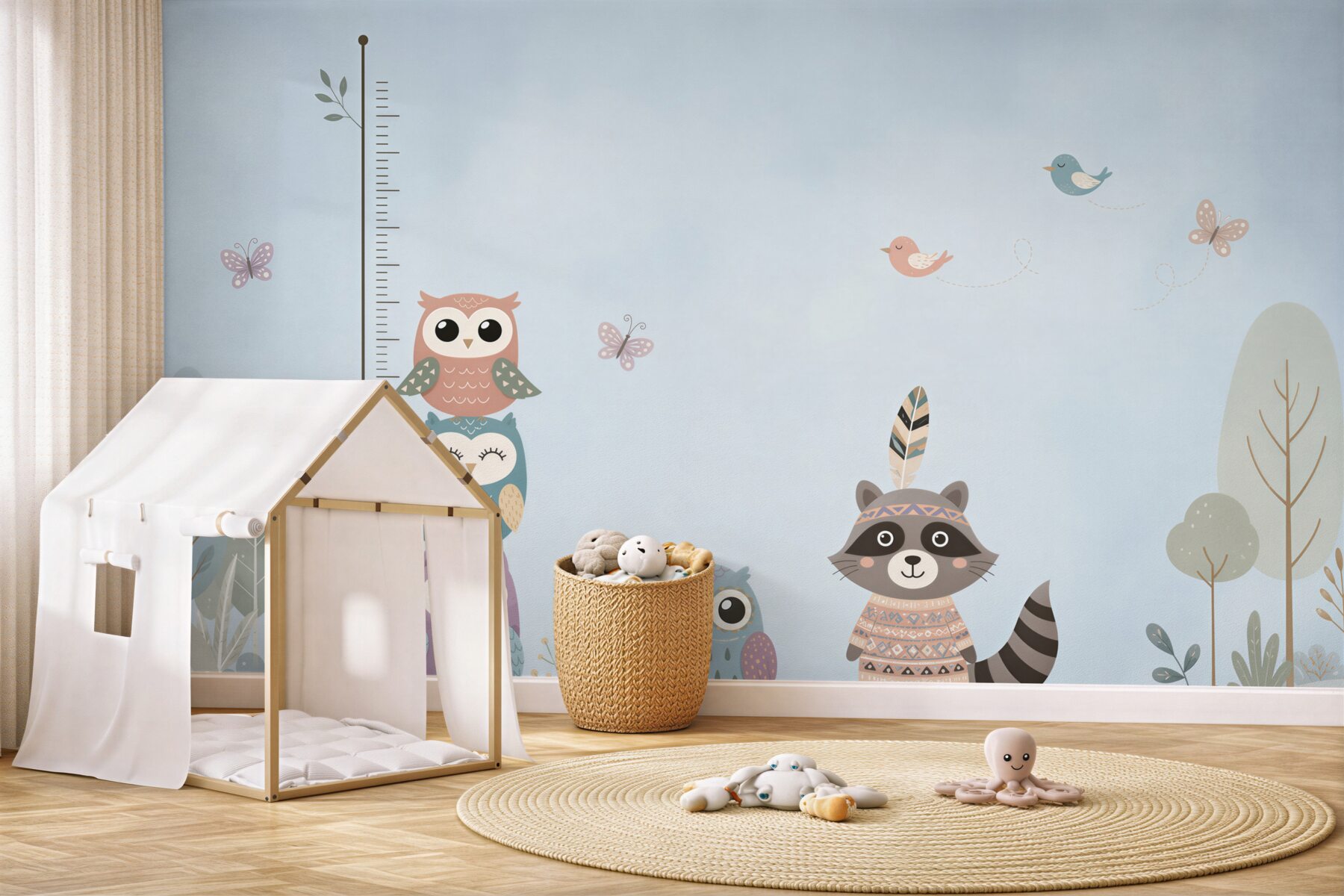 Papier peint Animaux mesurant leur taille
