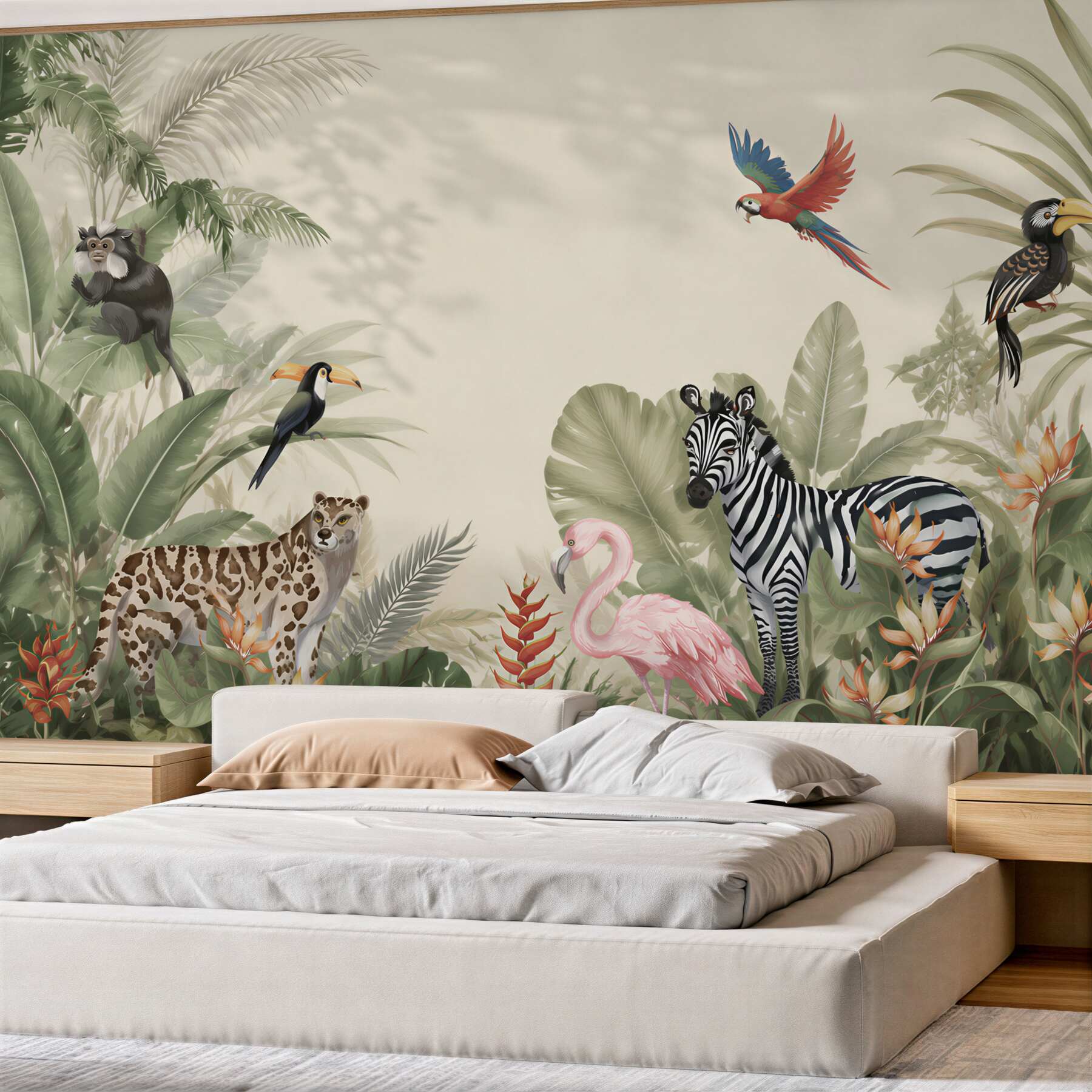 Papier peint habitants de la jungle tropicale