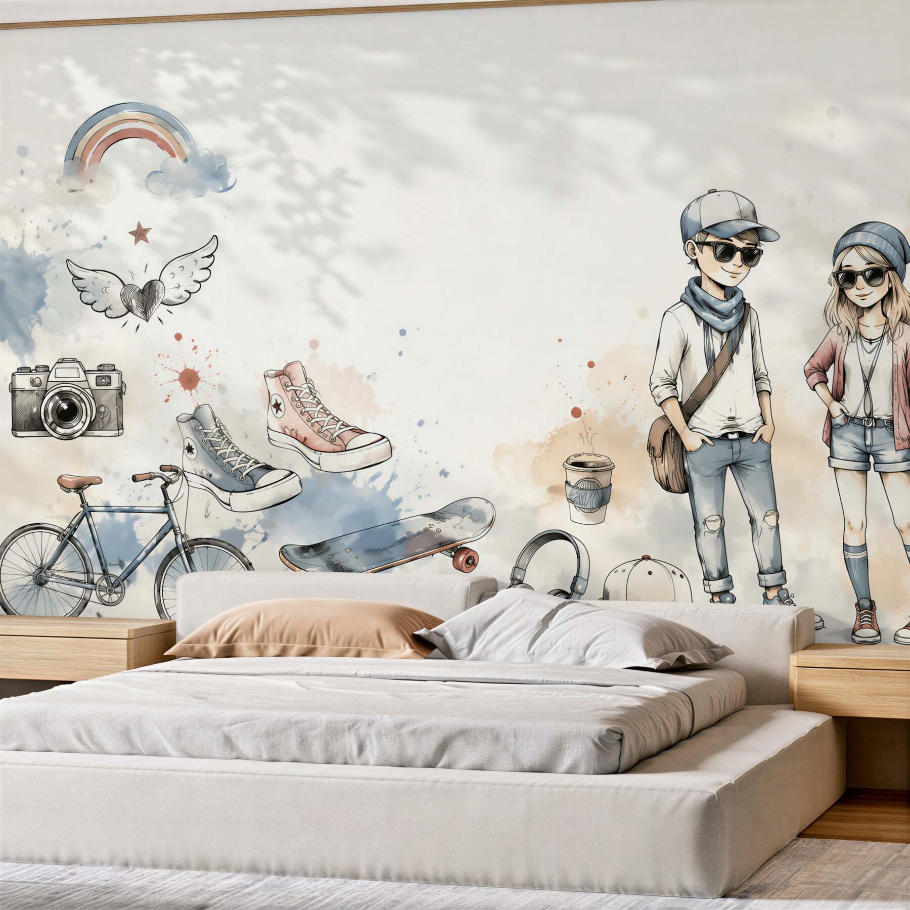 Papier peint autocollants pour adolescents