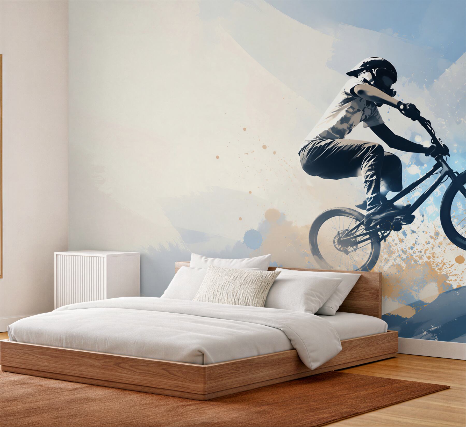 Papier peint saut à vélo