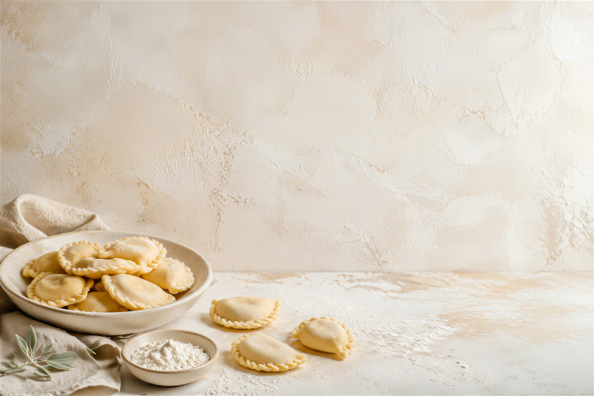 Papier peint préparation détaillée des pierogi