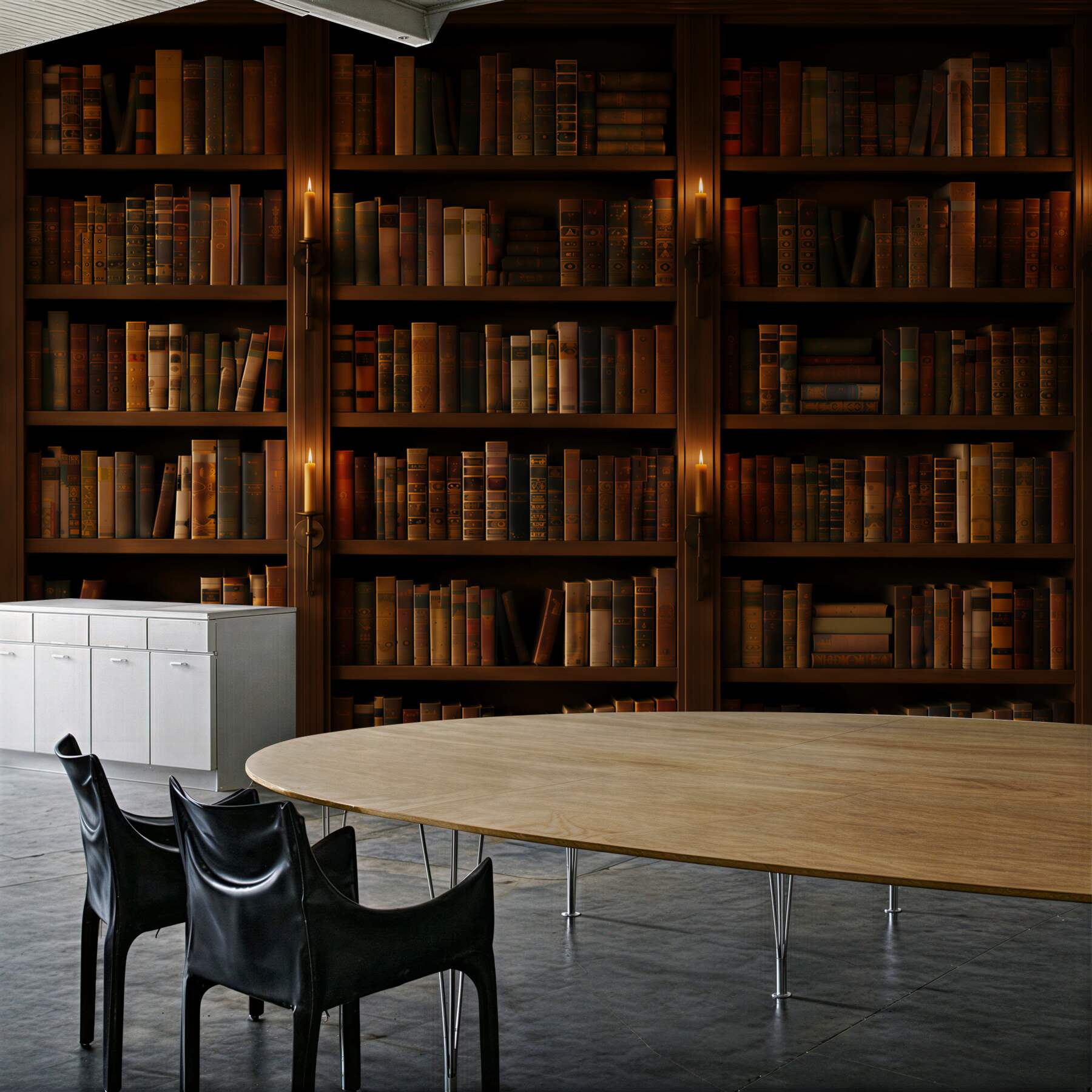 Papier peint vaste ancienne bibliothèque