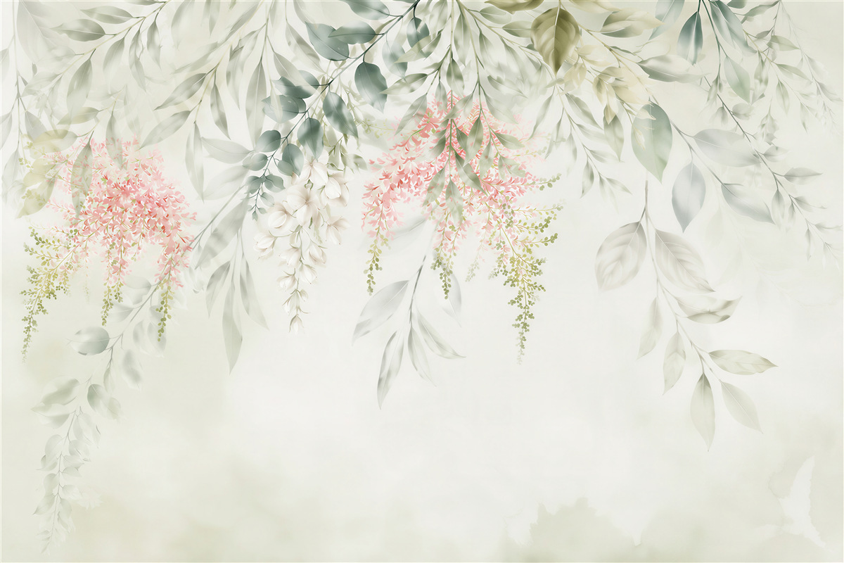 Papier peint plantes tropicales suspendues
