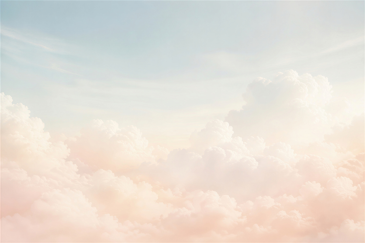 Papier peint nuages denses et laiteux