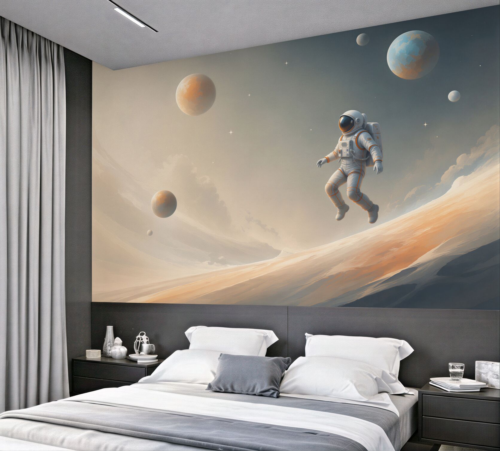 Papier peint astronaute dans l'espace