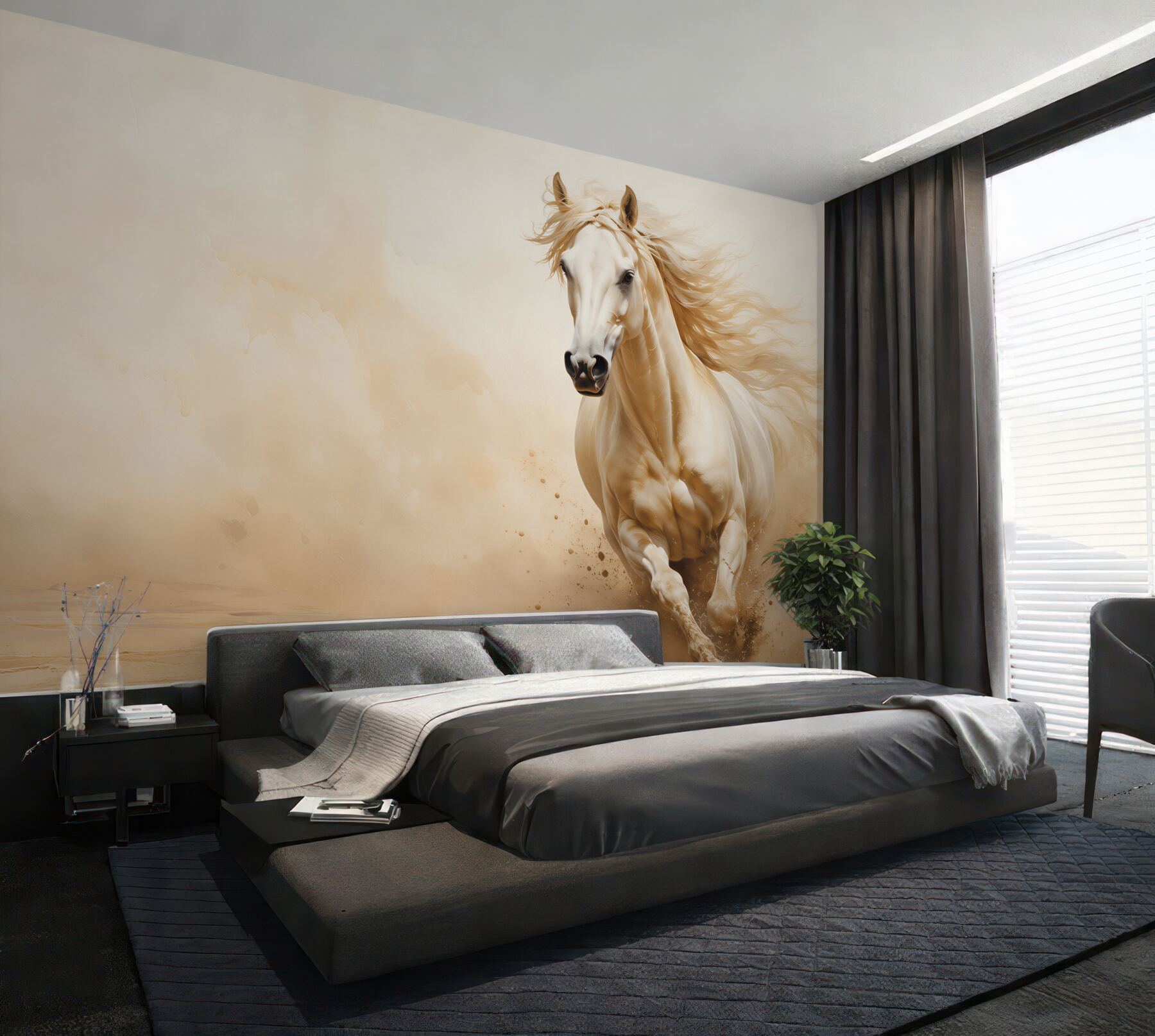 Papier peint vitesse du cheval