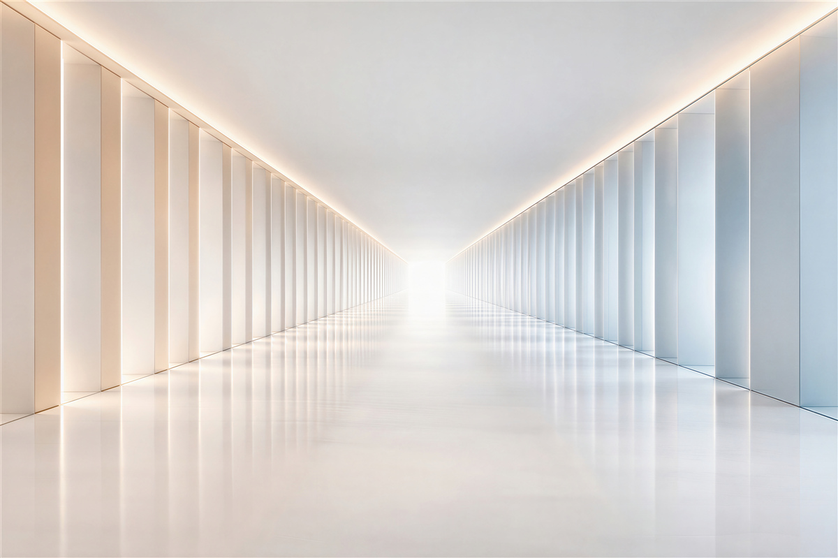 Papier peint tunnel au-dessus de la ville à l'infini