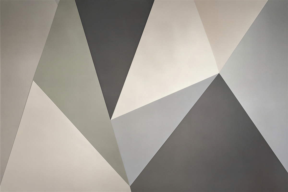 Papier peint triangles gris clairs et foncés