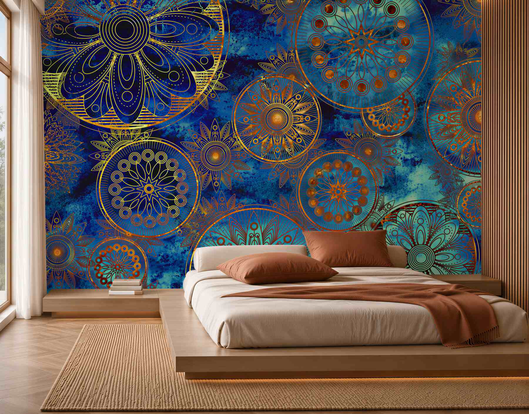 Papier peint Meubles, azur et design d'intérieur