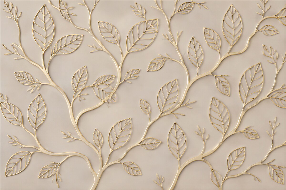 Papier peint ornement de feuilles