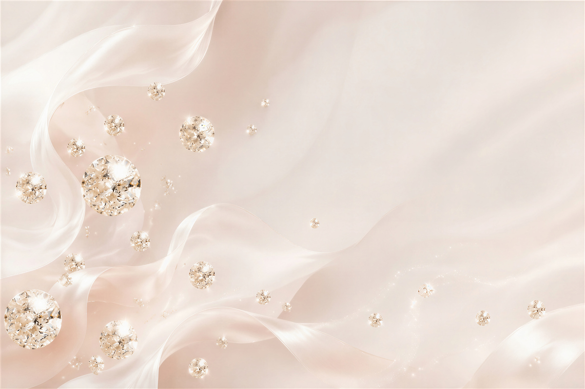 Papier peint diamants et boucles