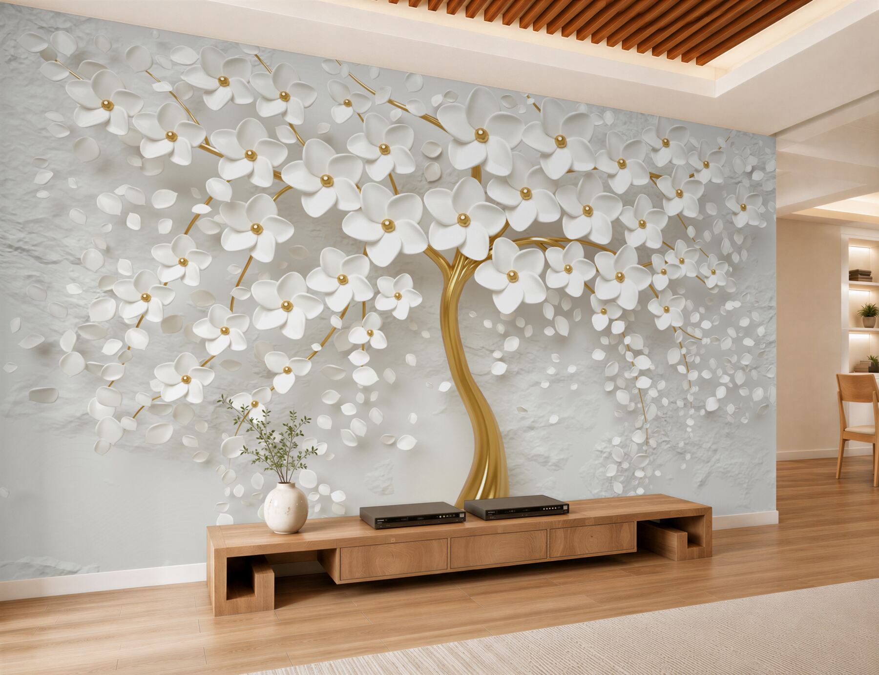 Papier peint ARBRE BLANC