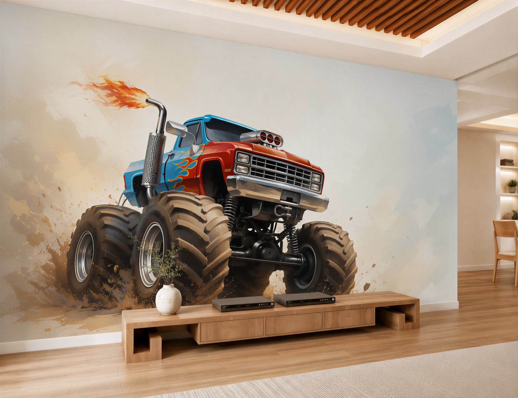 Papier peint Véhicule terrestre, Monster Truck et véhicule
