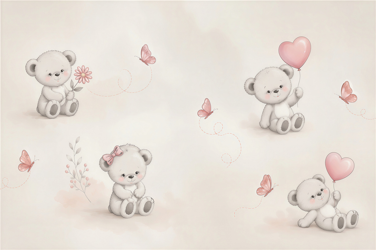 Papier peint Jeunes ours grizzly adorables
