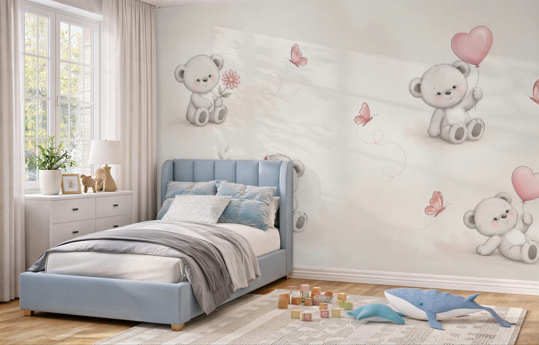 Papier peint Jeunes ours grizzly adorables