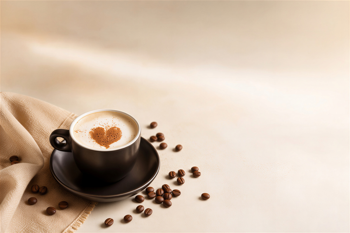 Papier peint tasse de café avec amour