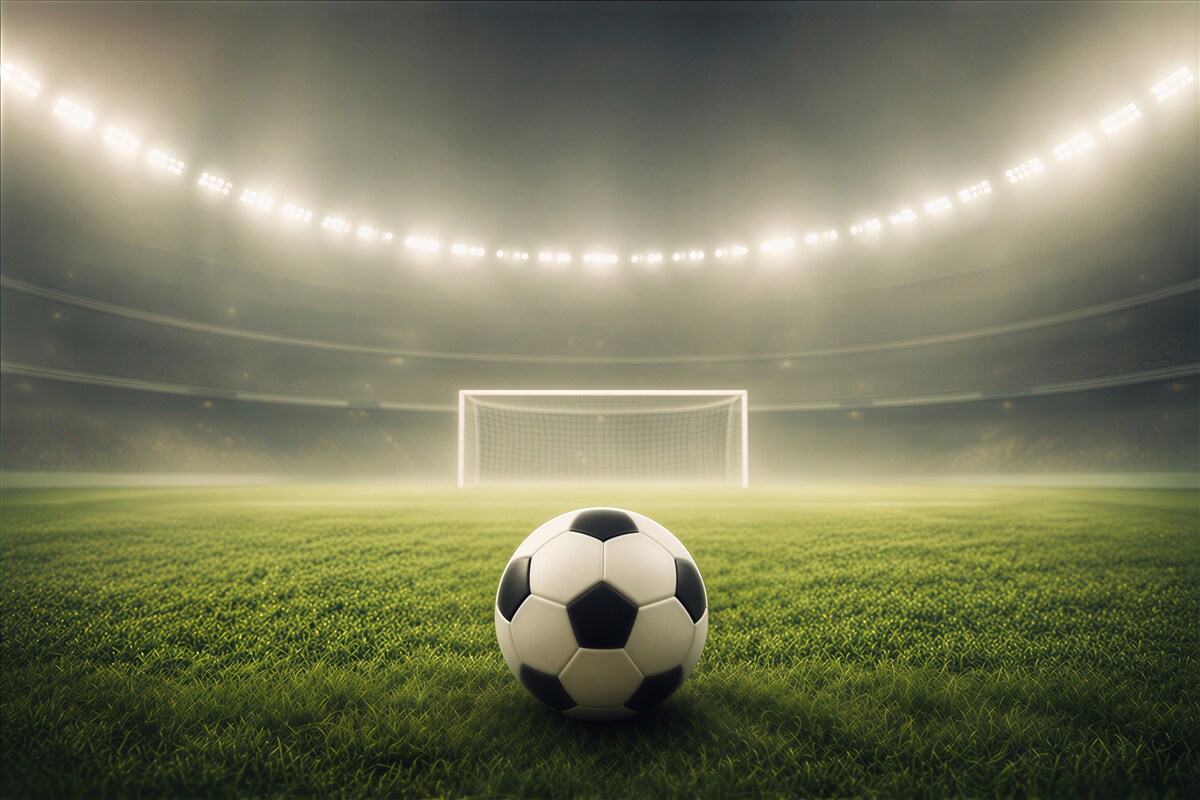 Papier peint football vers le but
