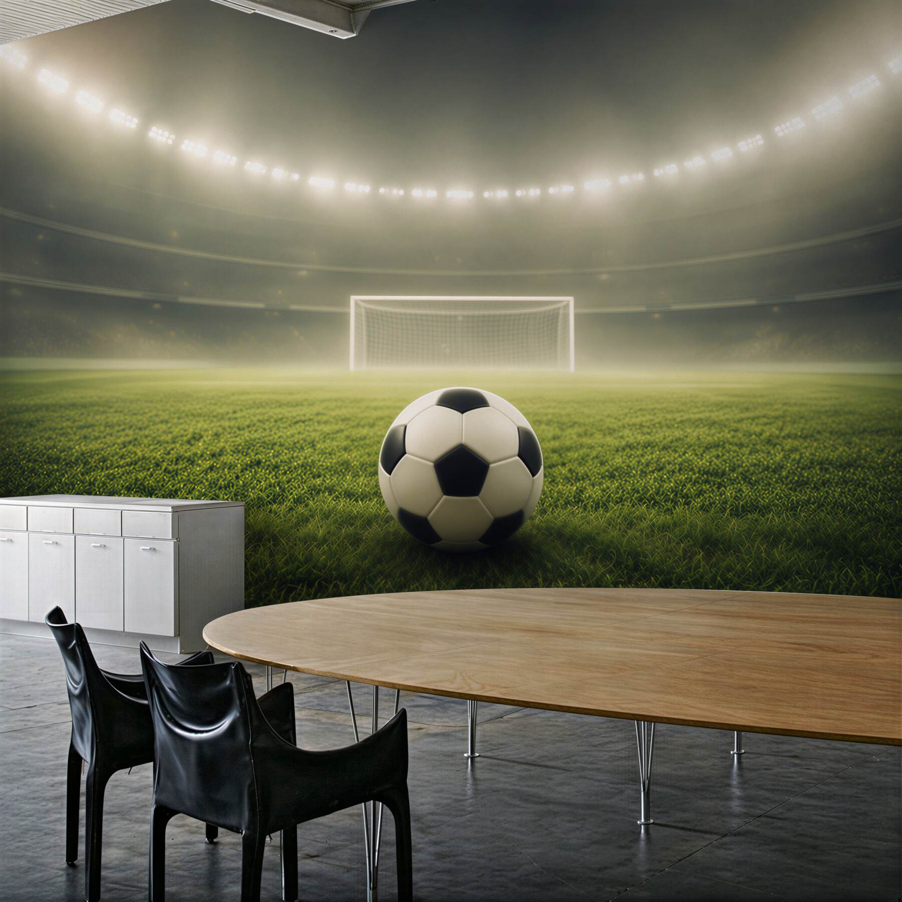 Papier peint football vers le but