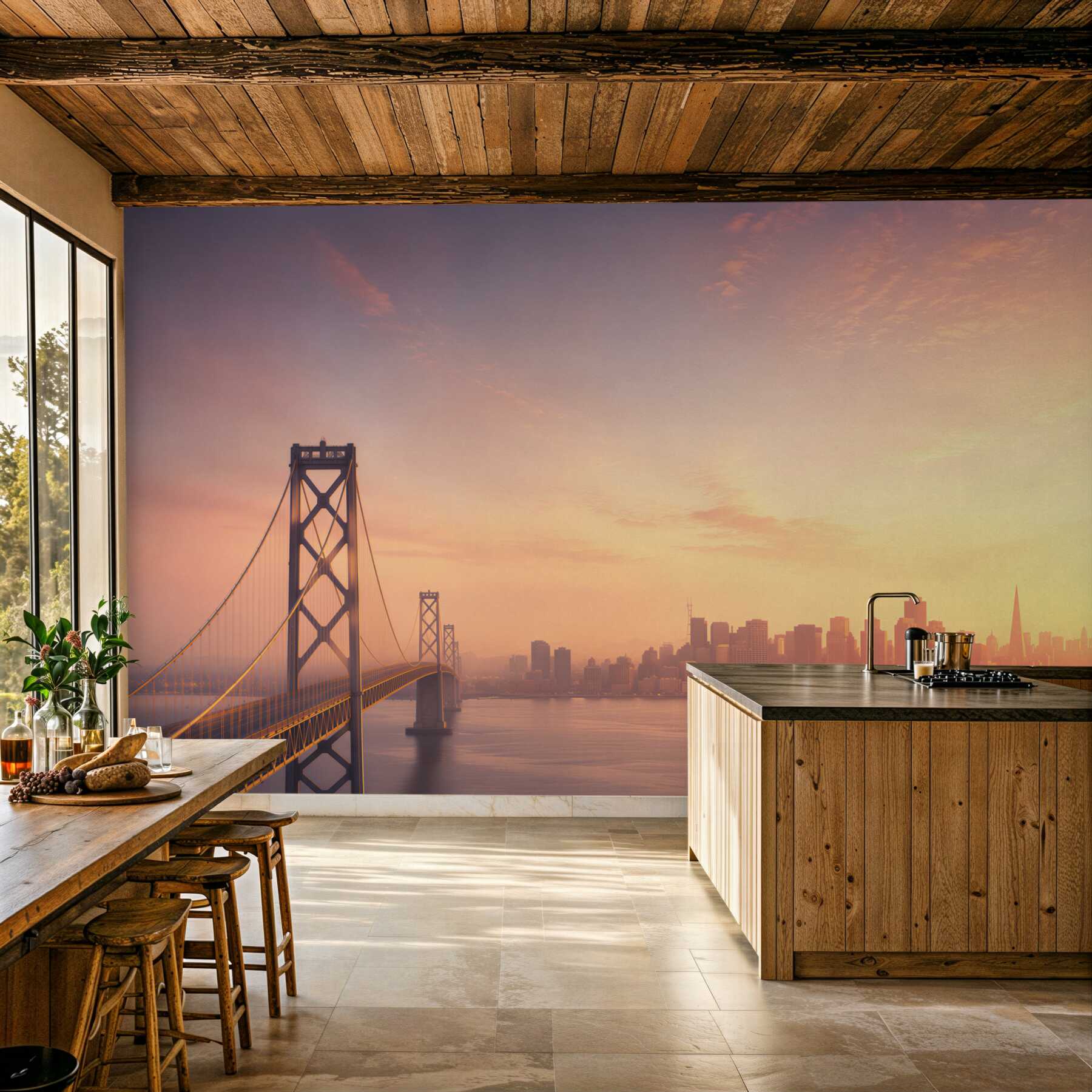 Papier peint San Francisco sous les lumières