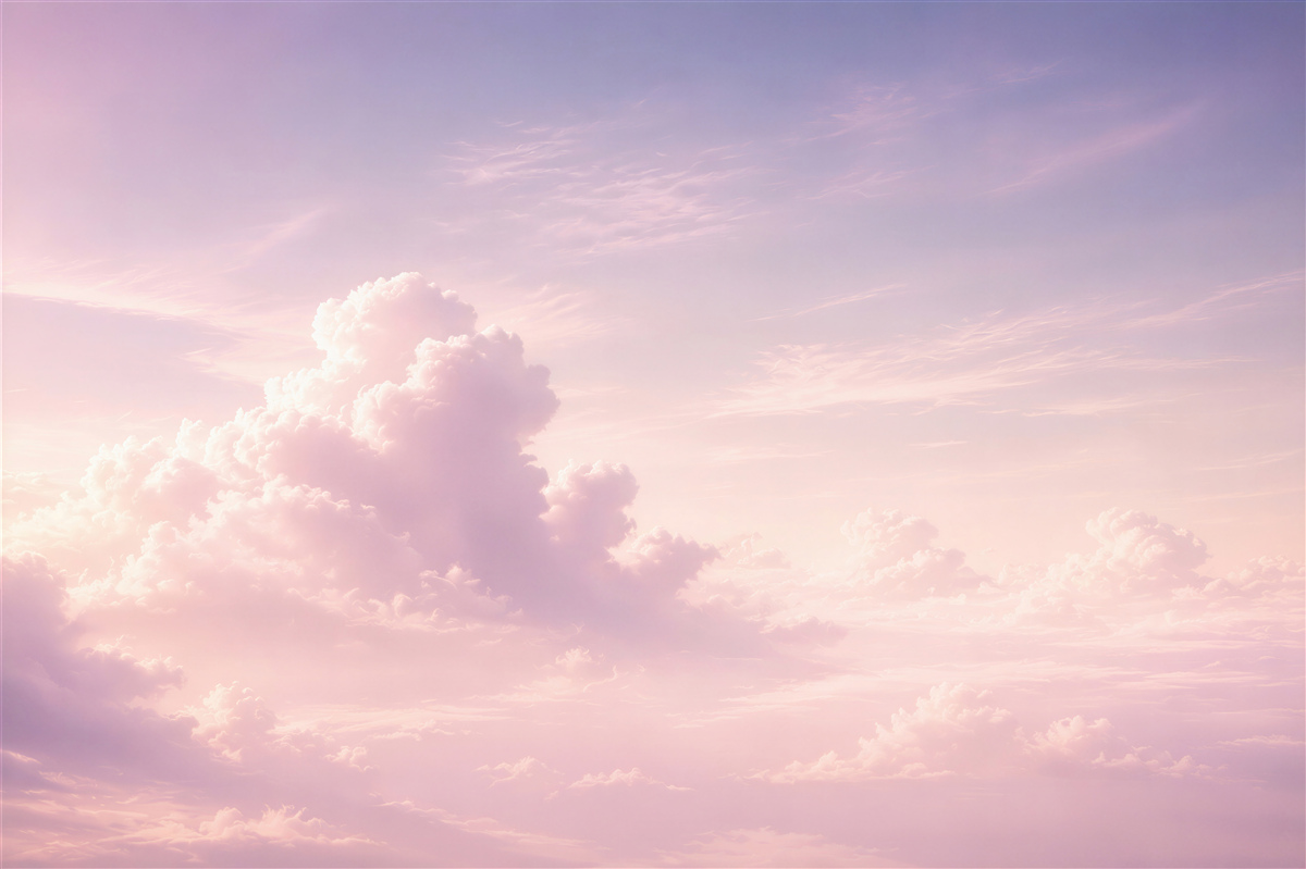 Papier peint ciel doux avec des nuages