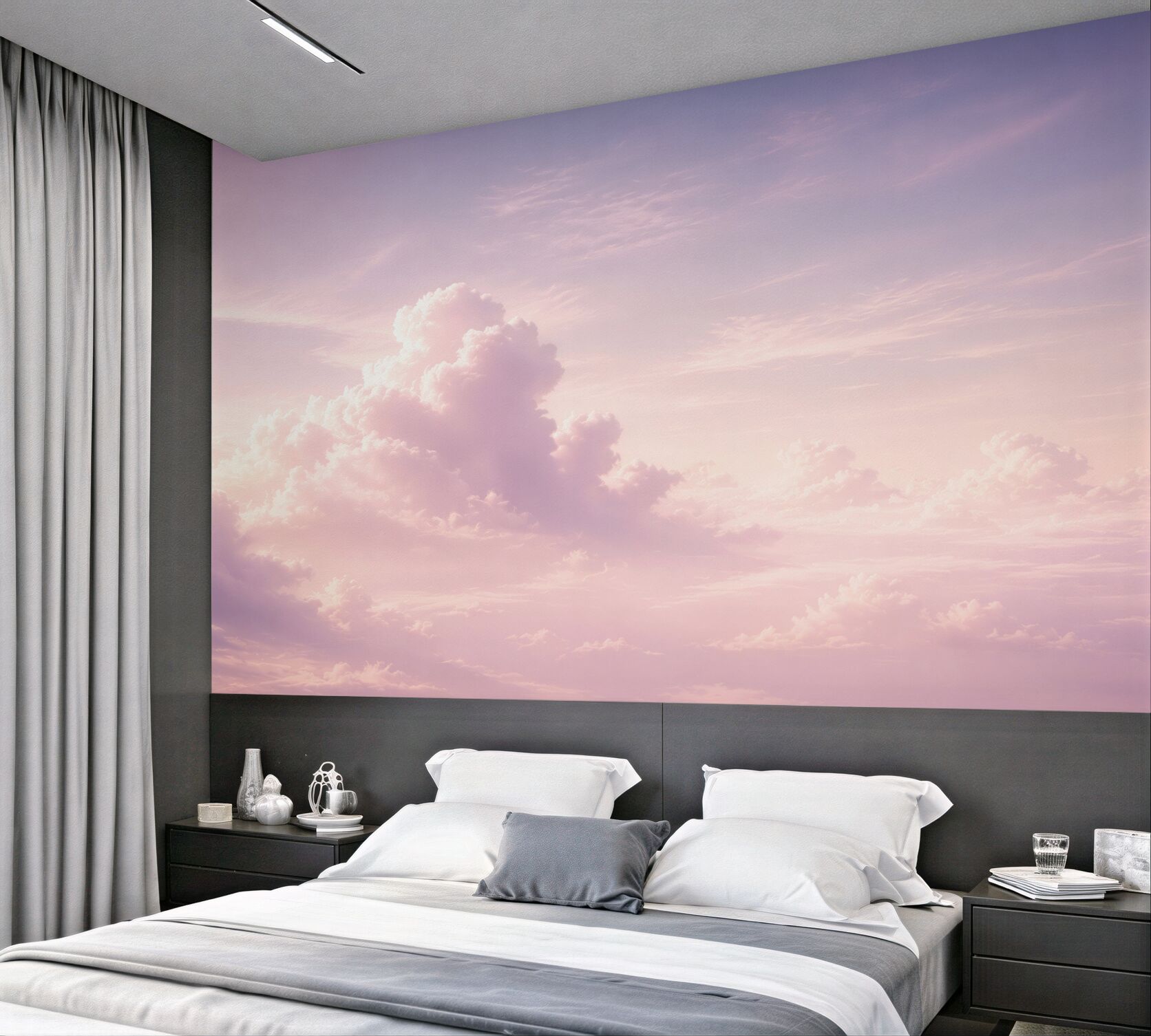Papier peint ciel doux avec des nuages