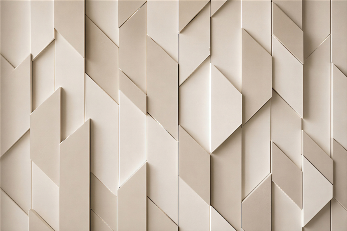 Papier peint Figures tridimensionnelles avec quatre coins