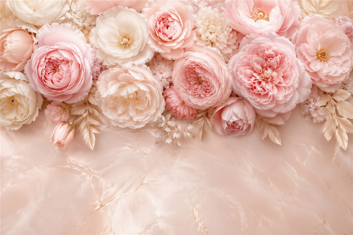 Papier peint Roses légères et délicates
