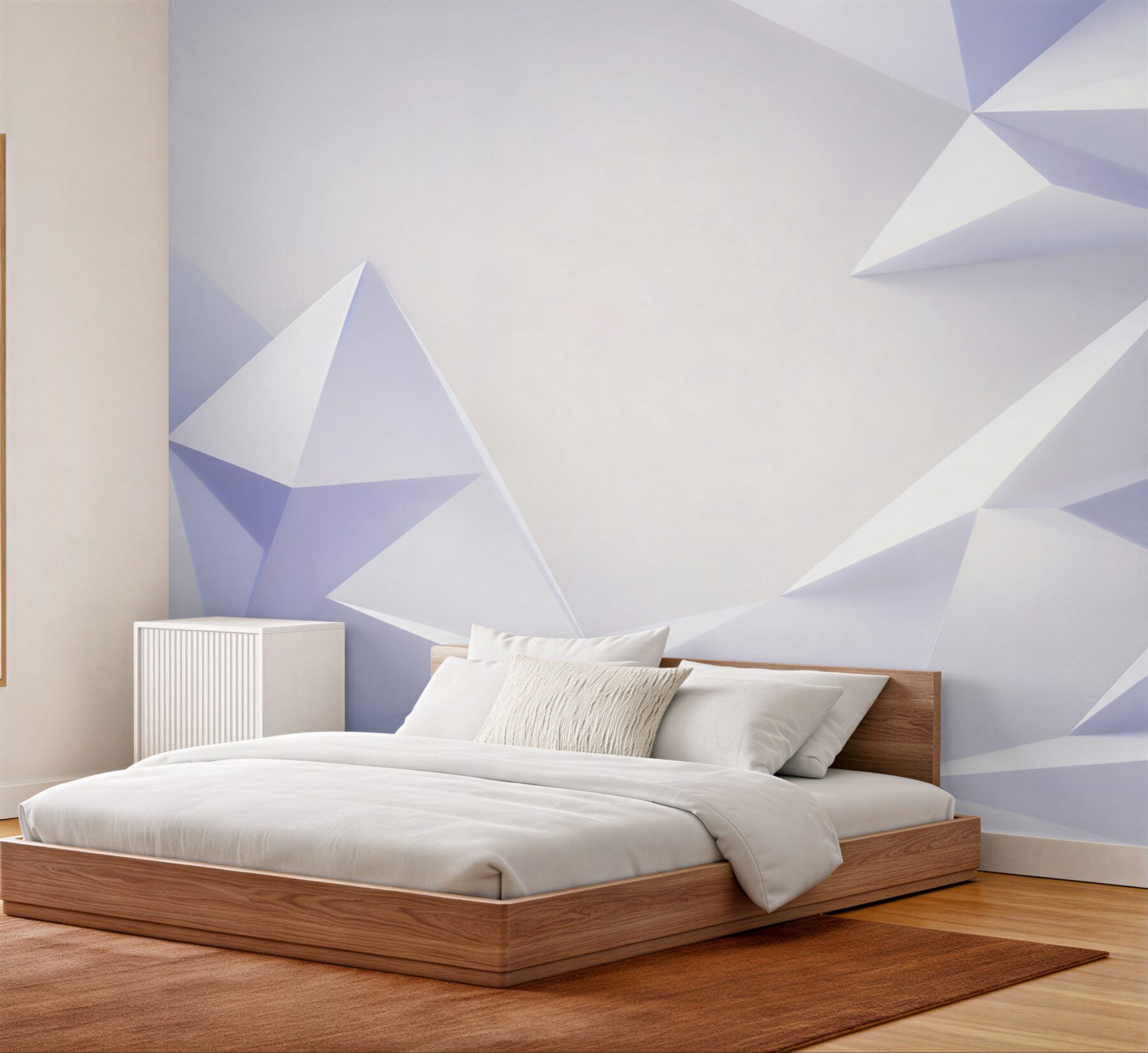 Papier peint Pyramides lumineuses 3D