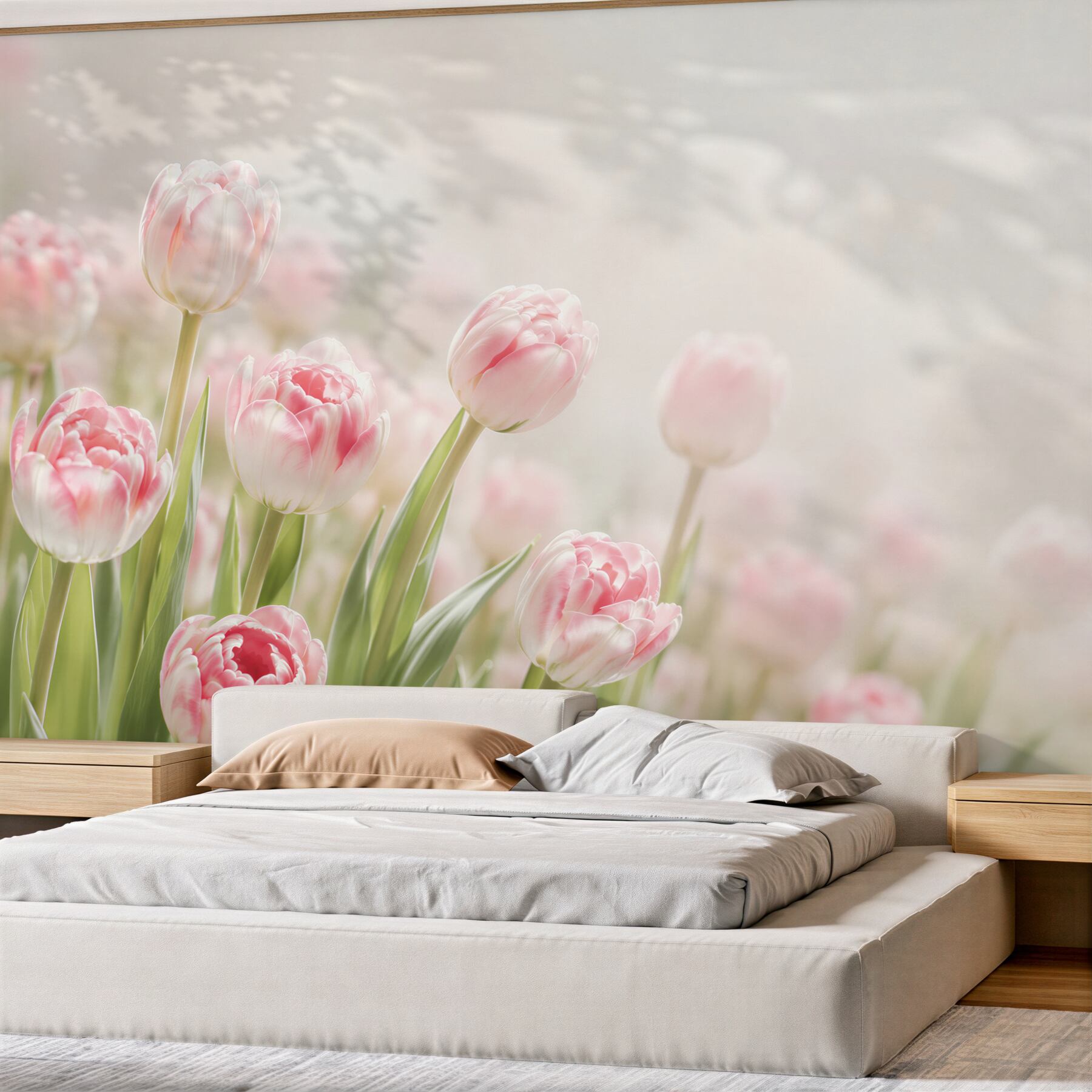 Papier peint Bourgeons de tulipes fermés