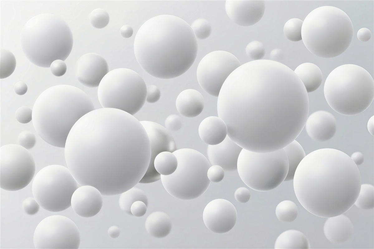 Papier peint boules blanches 3D abstraction minimaliste pour un intérieur moderne