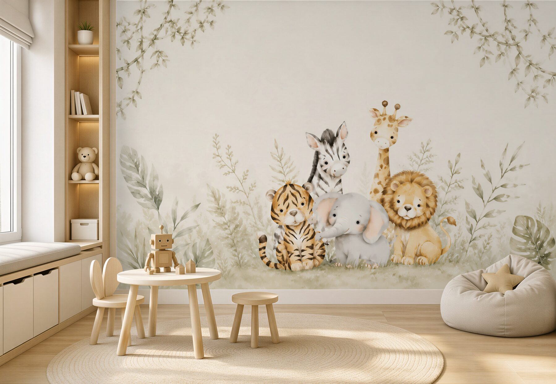 Papier peint petites bêtes mignonnes