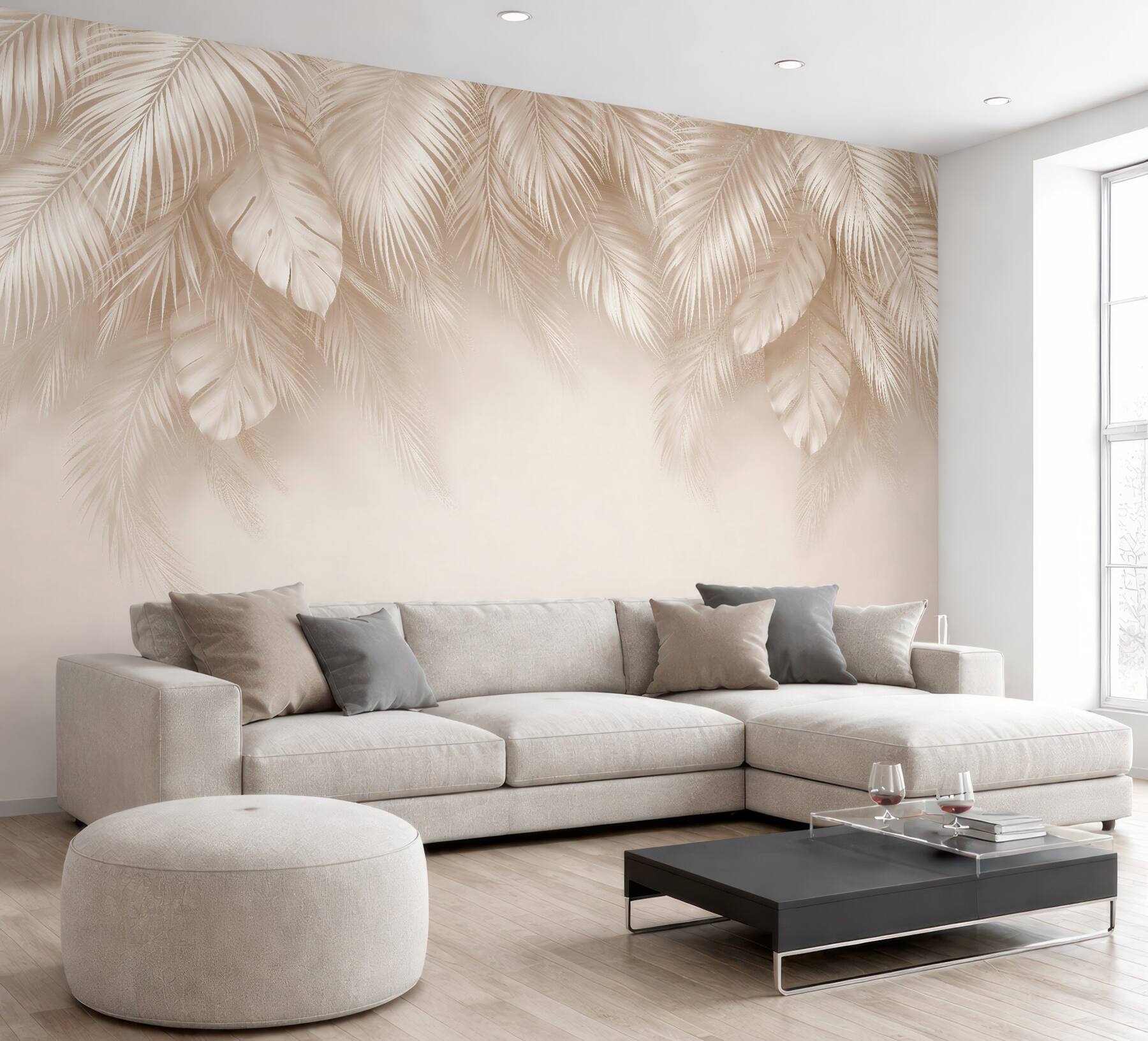 Papier peint Feuilles de monstera élégantes